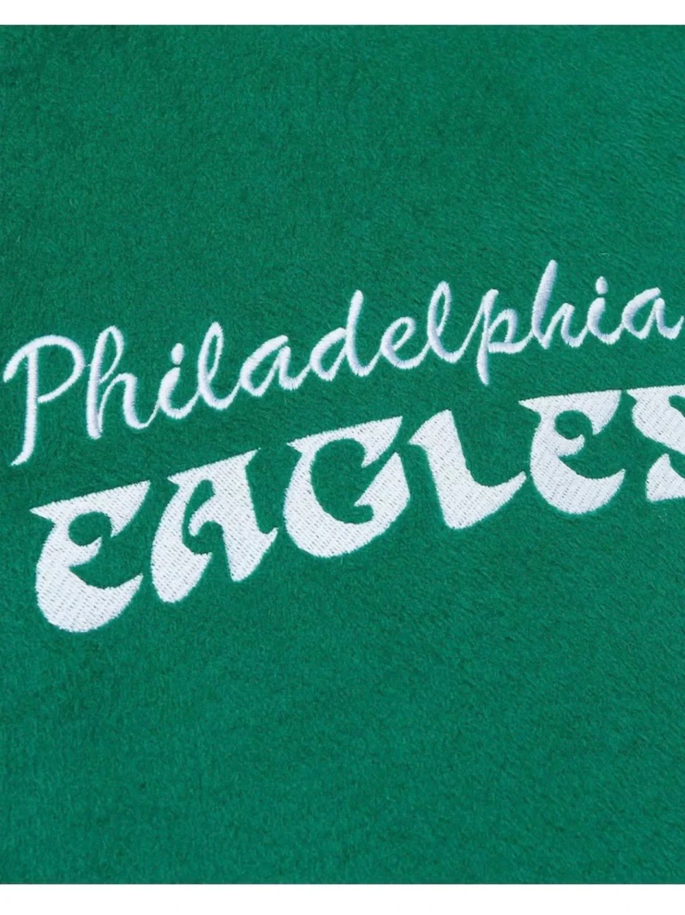 Philadelphia Eagles Mitchell & Ness Varsity Team Full-Snap Jacket – Kelly Green
